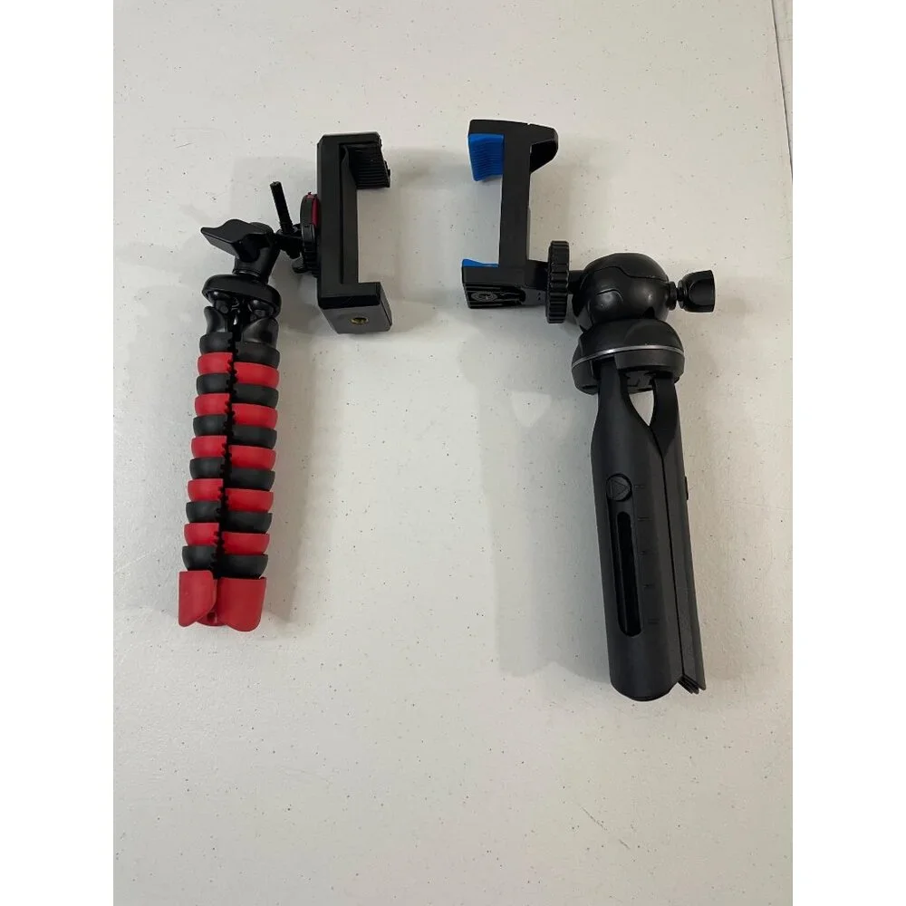 Mini Tripods With Flexible & Standard Stands, Adjustable For Smartphones